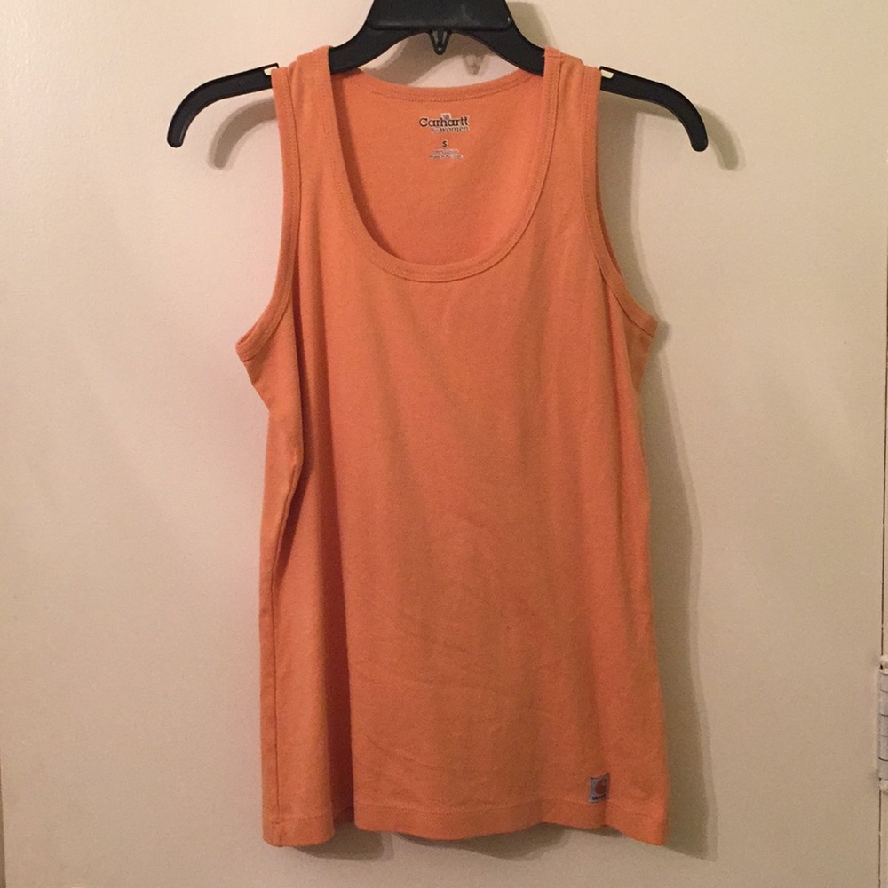 Rust colored carhartt tank top